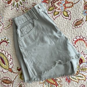 NWT - Dynamite Sage Green Denim Shorts